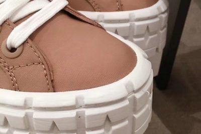 Prada Nylon gabardine sneakers Brown