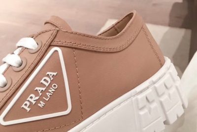 Prada Nylon gabardine sneakers Brown