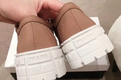 Prada Nylon gabardine sneakers Brown