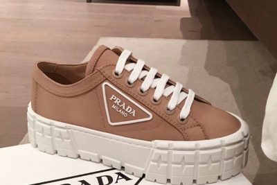 Prada Nylon gabardine sneakers Brown