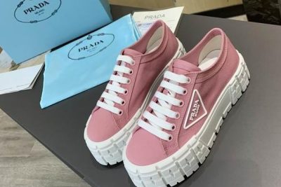 Prada Nylon gabardine sneakers Pink