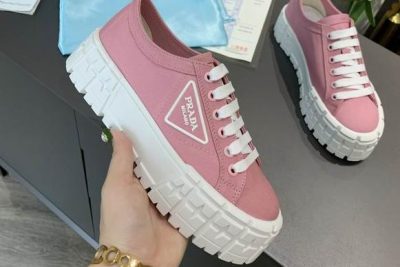 Prada Nylon gabardine sneakers Pink