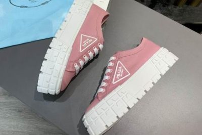 Prada Nylon gabardine sneakers Pink