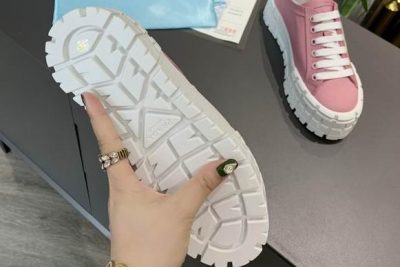 Prada Nylon gabardine sneakers Pink