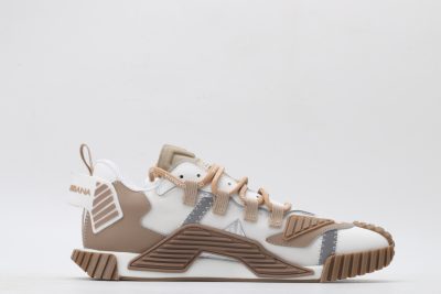 Brown with white stitching