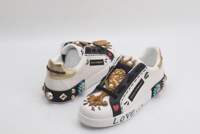 White painted with rivets