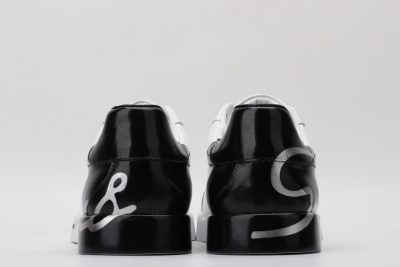 black and white