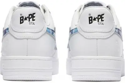 Bape Sta Low White ABC Camo Blue