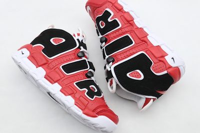 NIKE AIR UPTEMPO RED BLACK KID