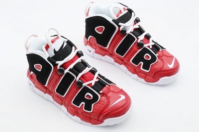 NIKE AIR UPTEMPO RED BLACK KID