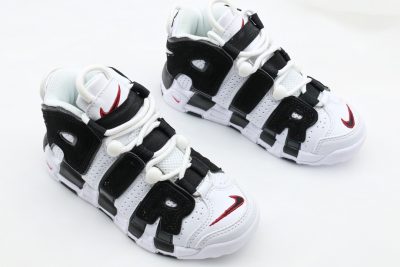 NIKE AIR UPTEMPO WHITE BLACK KID