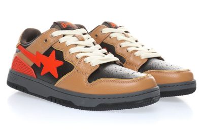 Bape Sk8 Sta Red Brown