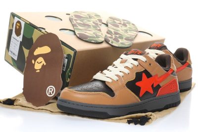 Bape Sk8 Sta Red Brown