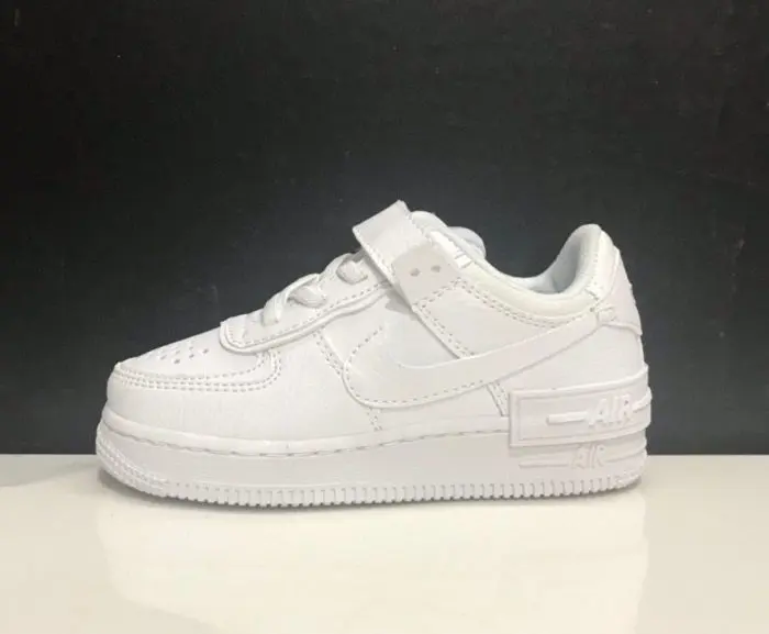 NIKE AIR FORCE SHADOW TRIPLE WHITE KID