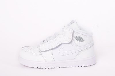 JORDAN 1 MID FULL WHITE KID