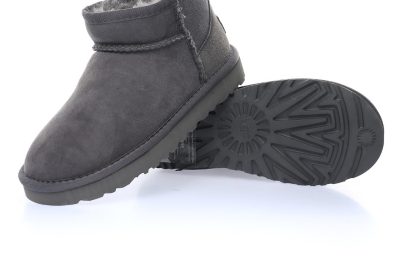 Ultra Mini Boot Dark Grey Plush
