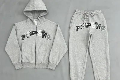 TRAPSTAR CHENILLE DECODED HOODED TRACKSUIT