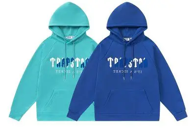 TRAPSTAR CHENILLE DECODED HOODED TRACKSUIT BLUE GREEN
