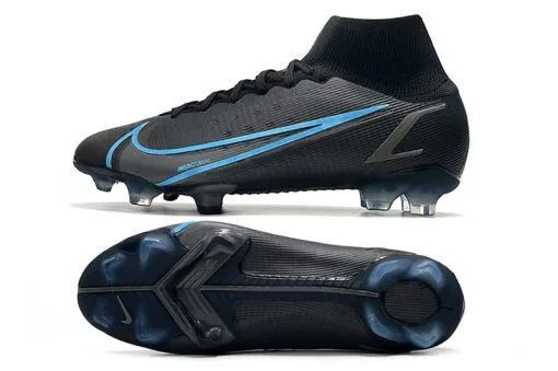 Mercurial Superfly 8 Elite FG Black Light Blue