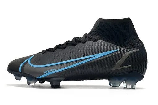 Mercurial Superfly 8 Elite FG Black Light Blue