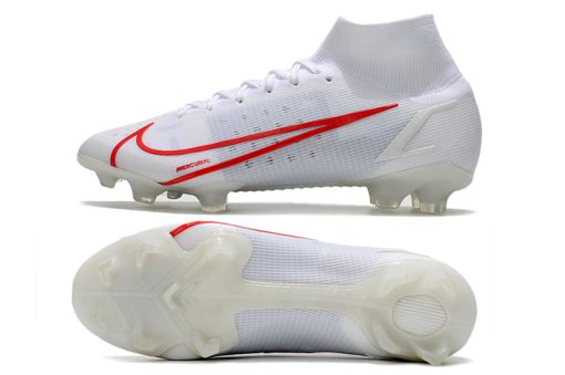 Mercurial Superfly Elite FG White Red