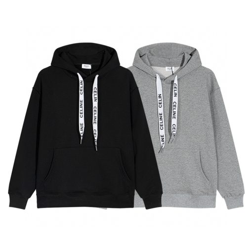 Hoodie White Black