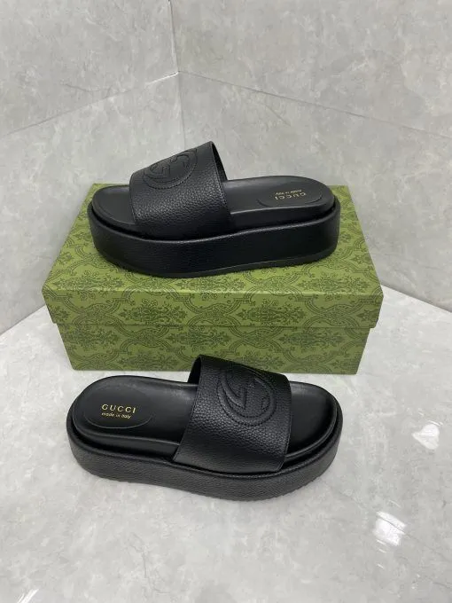 platform slide sandal