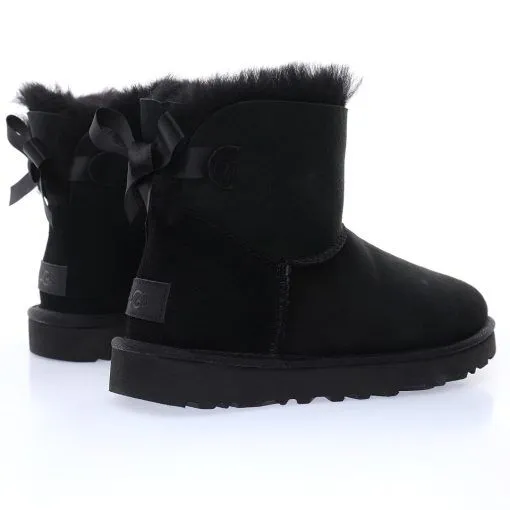 UGG W Mini Bailey Bow II “Pure black bow 2.0”