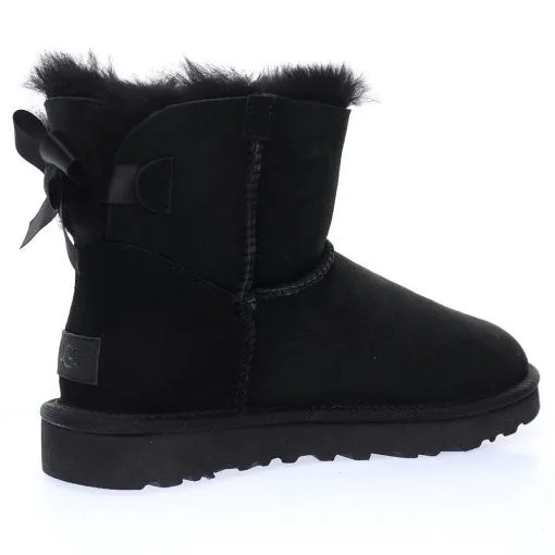 UGG W Mini Bailey Bow II “Pure black bow 2.0”