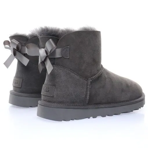 UGG W Mini Bailey Bow II “Dark grey bow 2.0 “