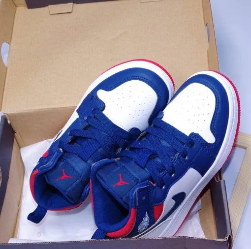 Nike Air Jordan 1 blue with lace