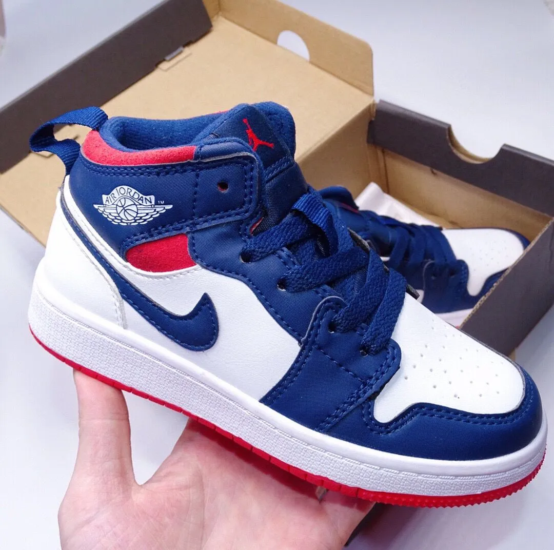 Nike Air Jordan 1 blue with lace