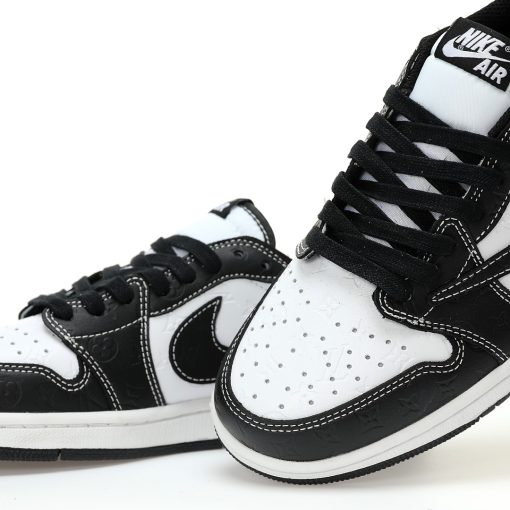 Louis Vuitton x Travis Scott x Nike Air Jordan 1 Low OG SP”Black/White/Monogram”