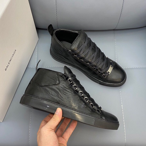 Shiny Black Leather