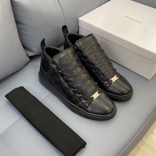 Shiny Black Leather