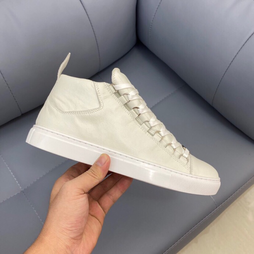 Shiny White Leather