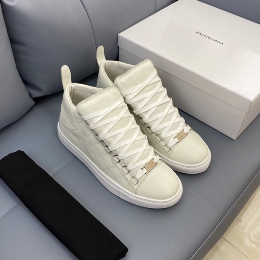 Shiny White Leather