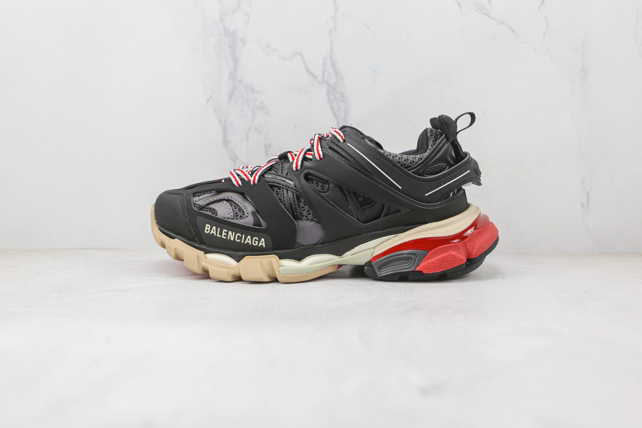 Balenciaga Track Sneakers Red Black