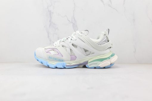 BALENCIAGA Track Pure white blue background