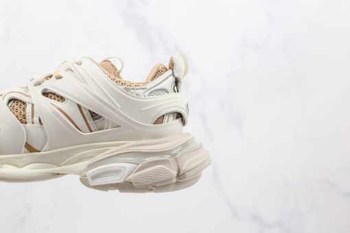 BALENCIAGA Track Mule Clear Sole Sneakers white yellow