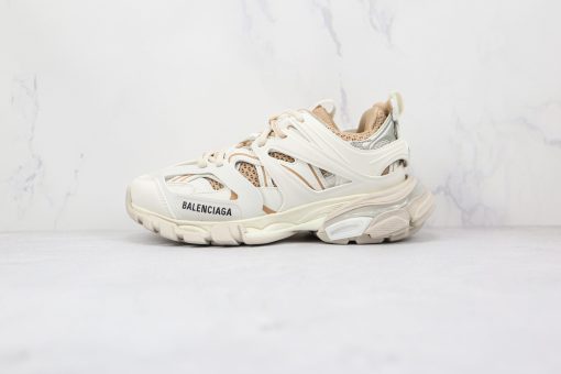 BALENCIAGA Track Mule Clear Sole Sneakers white yellow