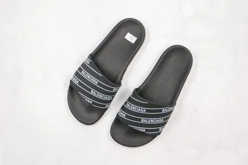 Balenciaga Slippers Black stripe