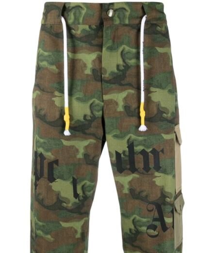 PALM ANGELS CARGO PANTS IN CAMO