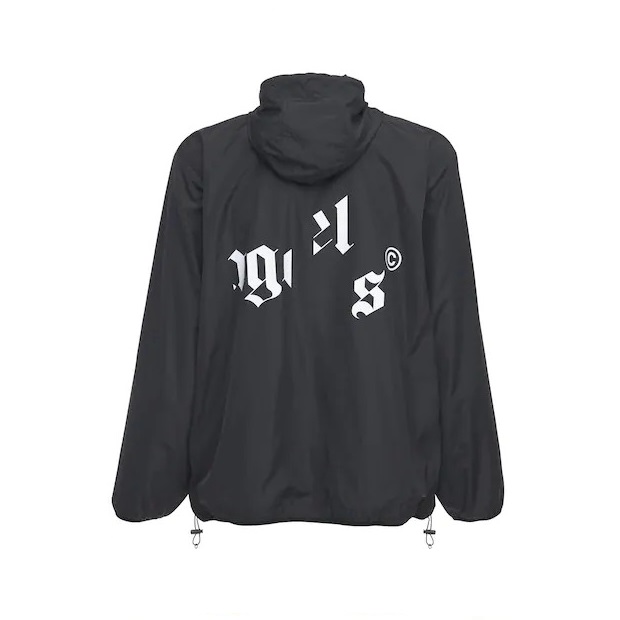 PALM ANGELS BROKEN LOGO PRINT TECH WINDBREAKER