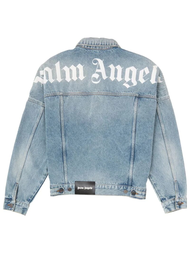 PALM ANGELS LOGO DENIM JACKET