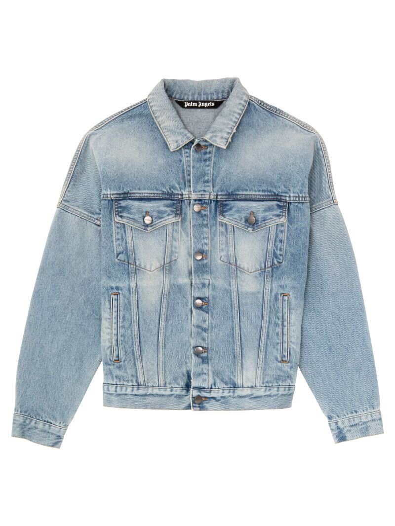 PALM ANGELS LOGO DENIM JACKET