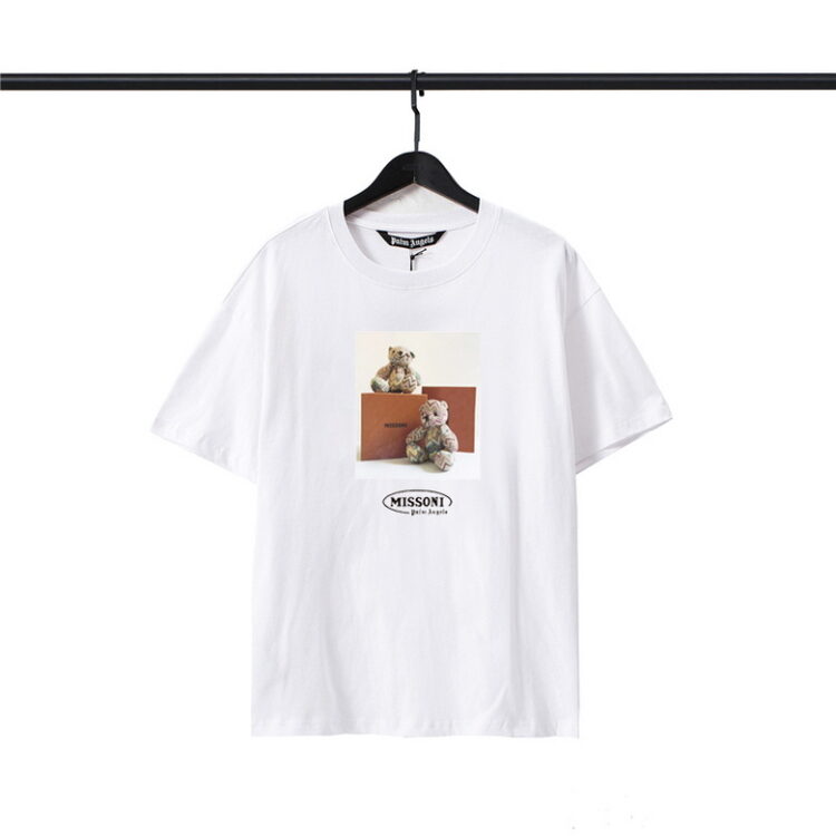 PALM ANGELS 2BEARS PRINT T-SHIRT