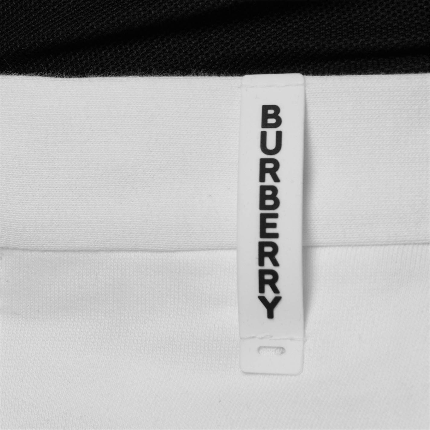 BURBERRY COTTON JERSEY WIDE LEG TAILORED TROUSERS