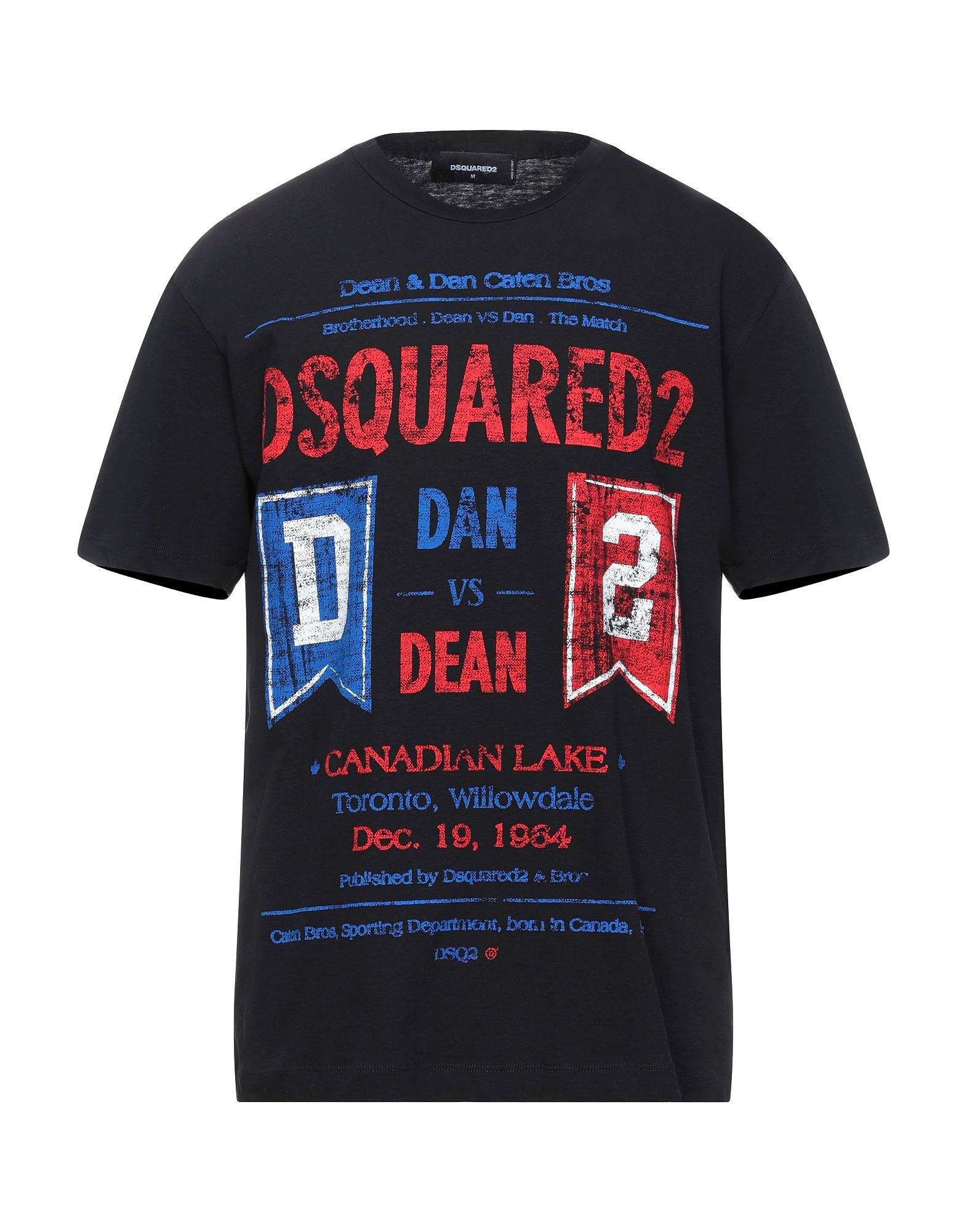 DSQUARED2 “DAN VS DEAN” PRINTED SHORT SLEEVE T-SHIRT