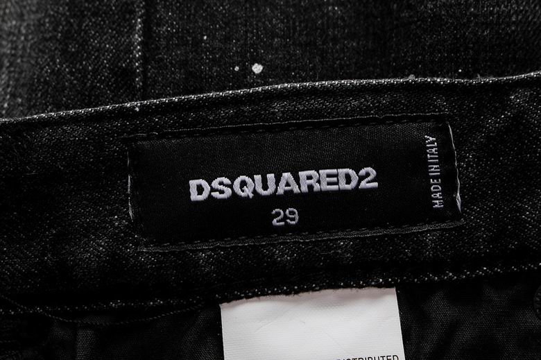 DSQUARED2 BLACK RIPPED JEANS